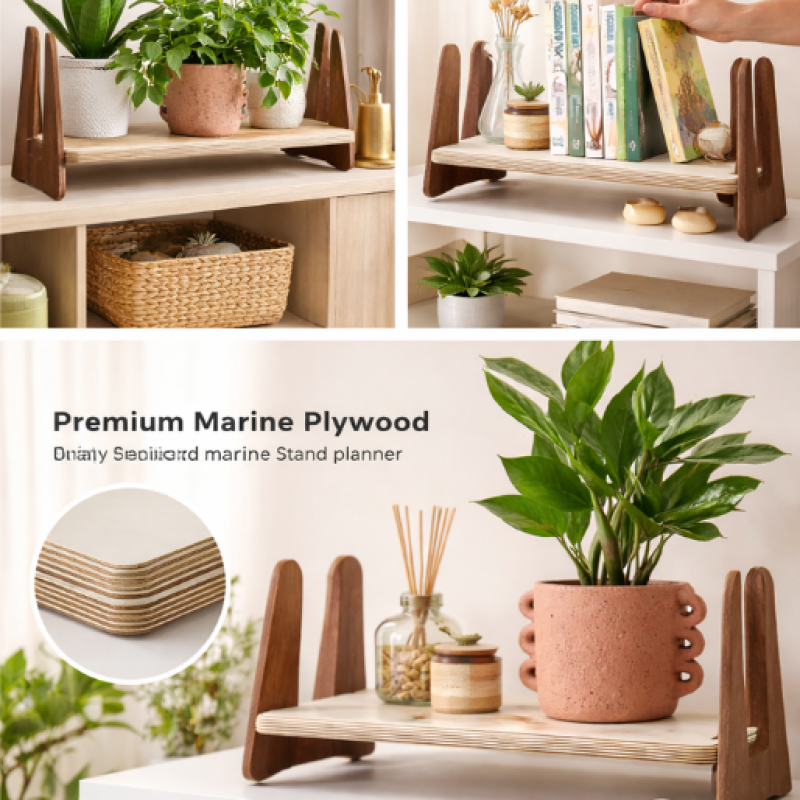 The Tray Planter Stand – Marine Ply (590 mm)