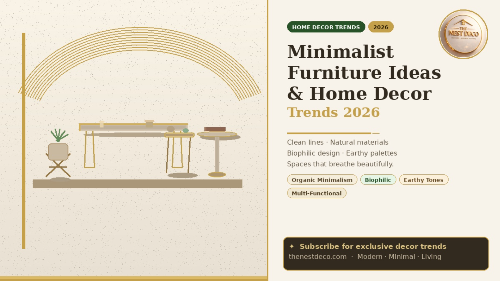 Minimalist Furniture Ideas & Home Decor Trends in 2026